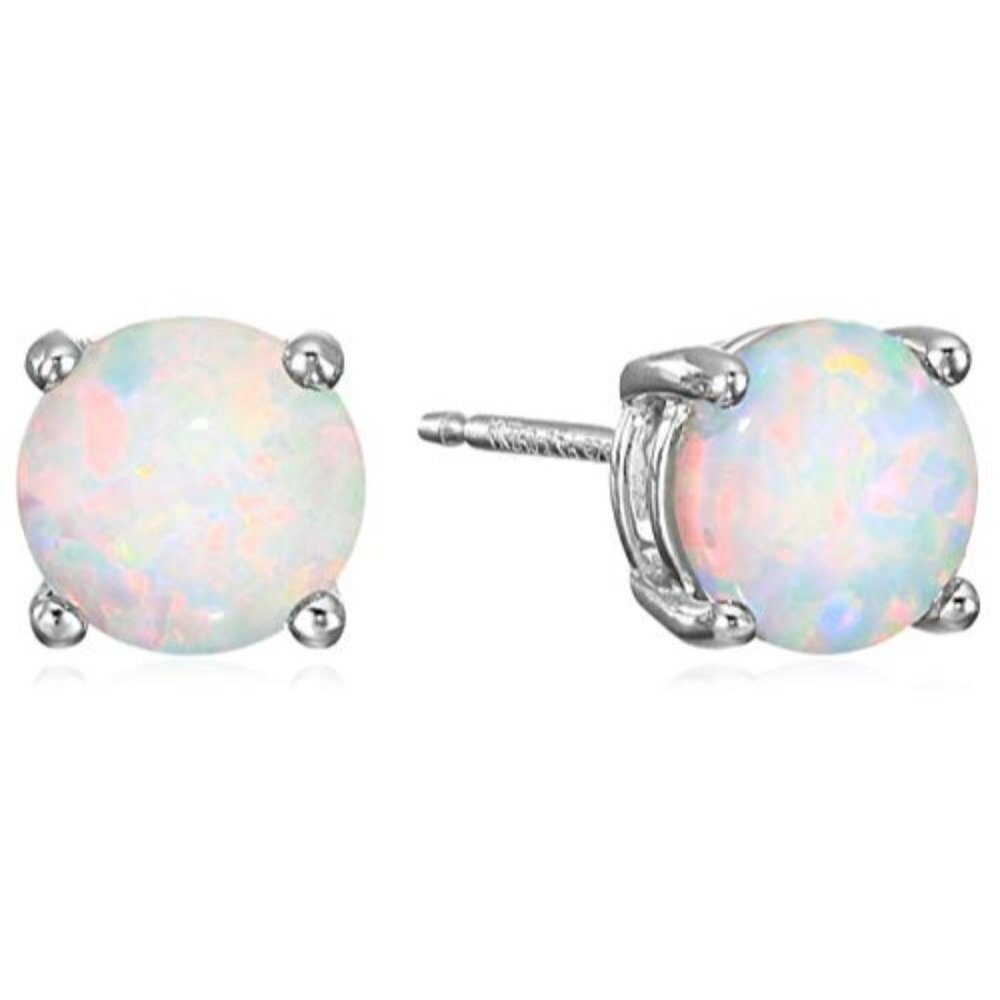 Genuine Birthstone Stud Earrings
